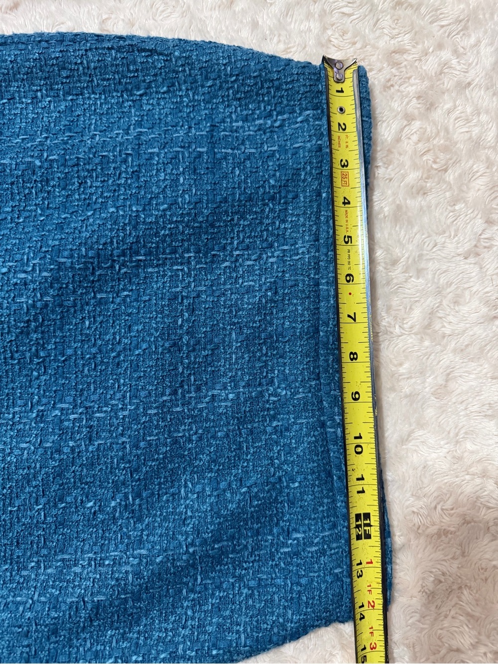 Ann Taylor Teal Textured Midi Pencil Skirt - Picture 8 of 9